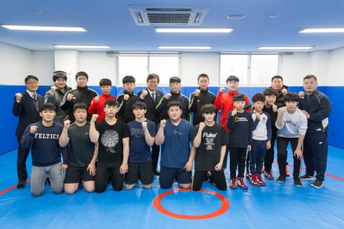 세종 학생선수들, 매서운 추위에도 아랑곳없이 구슬땀