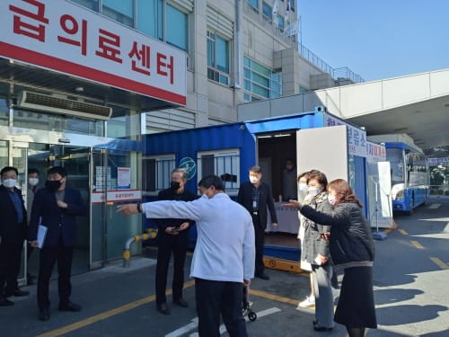 충남도의회 문복위, 코로나19 대응 4개 의료원 위문
