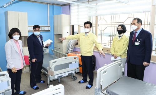 허태정 시장, 감염병 전담병원 점검 “만반의 준비해야”