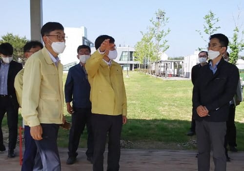 이문기 행복청 청장, 건설현장 코로나19 대응 및 안전 점검 실시
