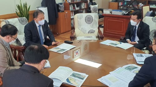 박정현 부여군수, 산림청 방문 산림분야 현안사업 건의