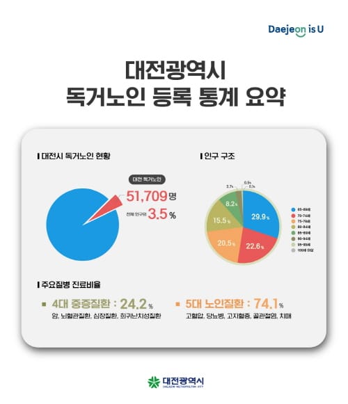 대전 맞춤형 통계개발, 홀로 사는 노인 문제대응