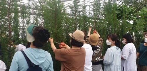 학부모와 함께 학교 정원 아름답게 꾸며요