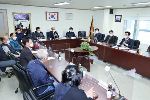 허태정 시장, 대화동 산업용재유통단지 현장 방문