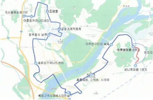 222번 노선 연장으로 4-2生 교통편의 개선