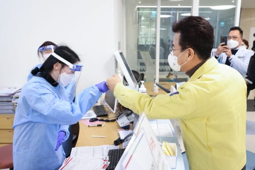 허태정 대전시장, 2021년 마무리도 현장에서