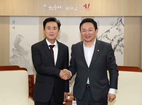김태흠 지사, 원희룡 국토장관에 도 현안 건의