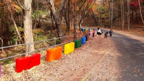 보문산 행복숲길 무지개색으로 감성 연출