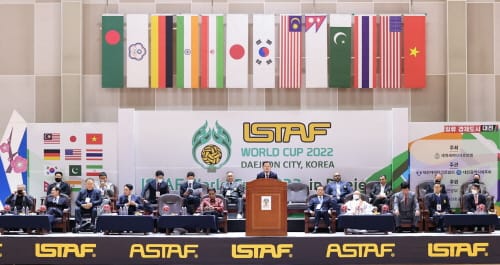 이장우 시장,‘ISTAF 세팍타크로 월드컵 2022 in 대전’ 개막 축하