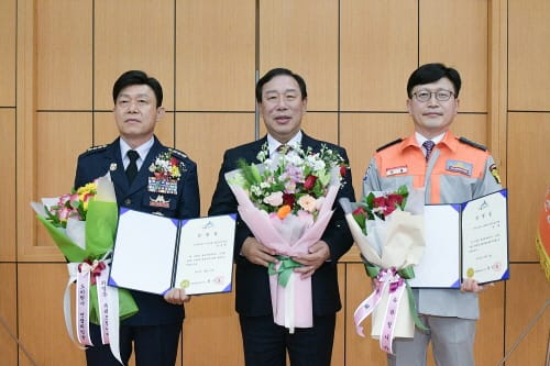 조치원읍 남성의용소방대장 이·취임식 열려