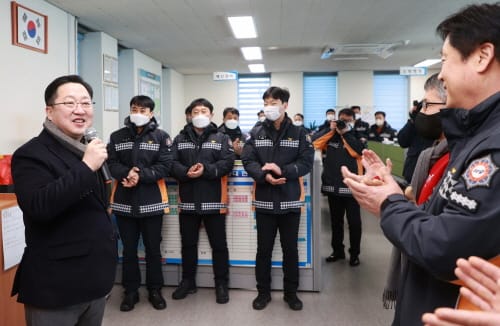 이장우 대전시장, 설 연휴 첫날 주요시설 현장방문