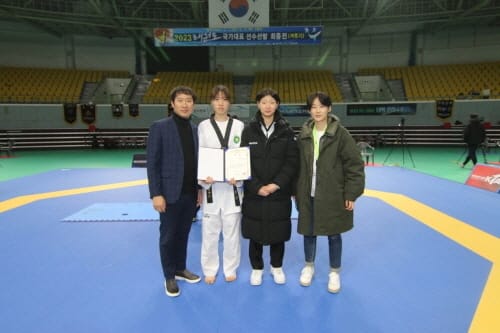 대전체육고 학생선수, 태권도 겨루기 국가대표 선발