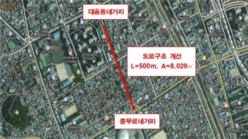 대전시, 대종로 (대흥동네거리~충무로네거리) 도로 구조 개선