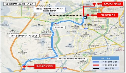 대전시 급행버스 노선 조정… 3, 61-2, 604, 608번 등