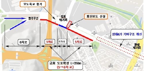 유성IC 주변 한밭대로 확장... 상습 교통정체구간 해소