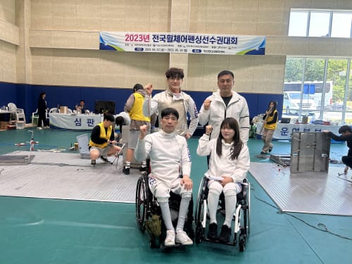 세종시 휠체어펜싱, 메달 잔치 ‘최정상 우뚝’