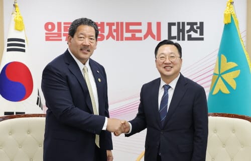 이장우 대전시장, 브루스 해럴(Bruce Harrell) 시애틀 시장 접견