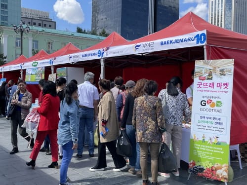 부여, 2023 한국-몽골 농수산식품 전시회 참여 ‘굿뜨래 농식품 홍보’