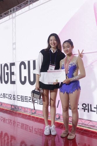 정부세종청사 체육관 국가대표 유소년 스포츠 교실, 국내 리듬체조대회에서 첫 금메달
