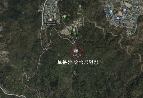보문산 숲속공연장 무대장치 새단장