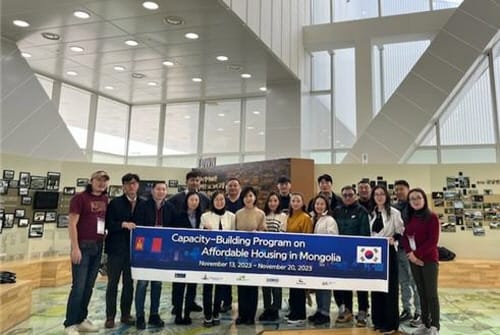 행복도시 건설 기술, 몽골 공무원에게 전파