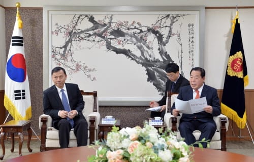 충남도의회, 중국 후베이성 인민대표대회 방문단 환담