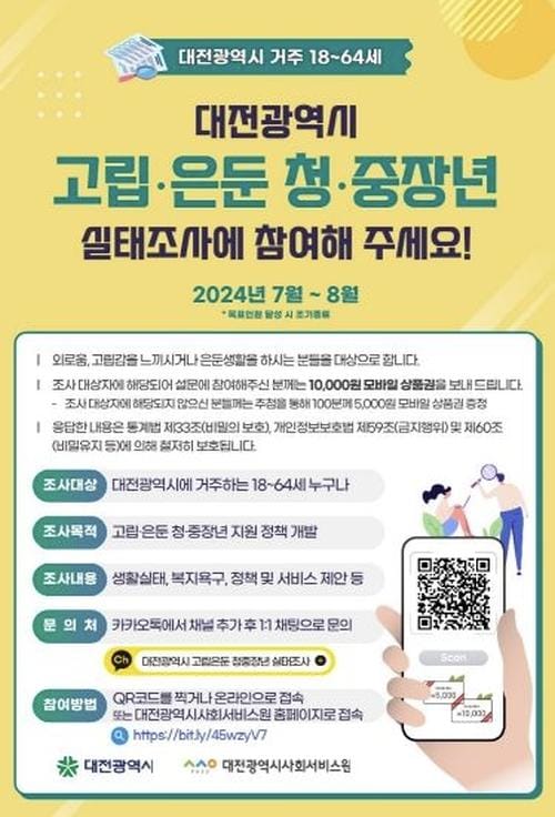 고립-은둔 청, 중장년 실태조사