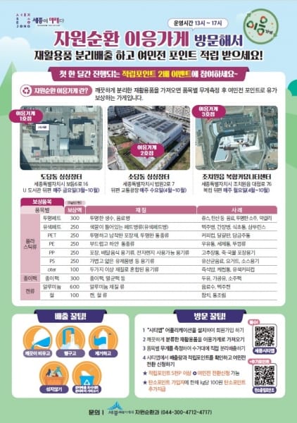 고품질 재활용품 수거 '자원순환 이응가게' 확대