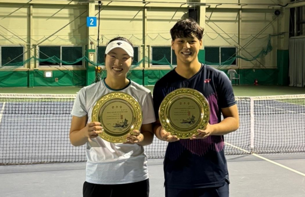 김근준 선수, 여수 오픈 테니스대회 복식 준우승