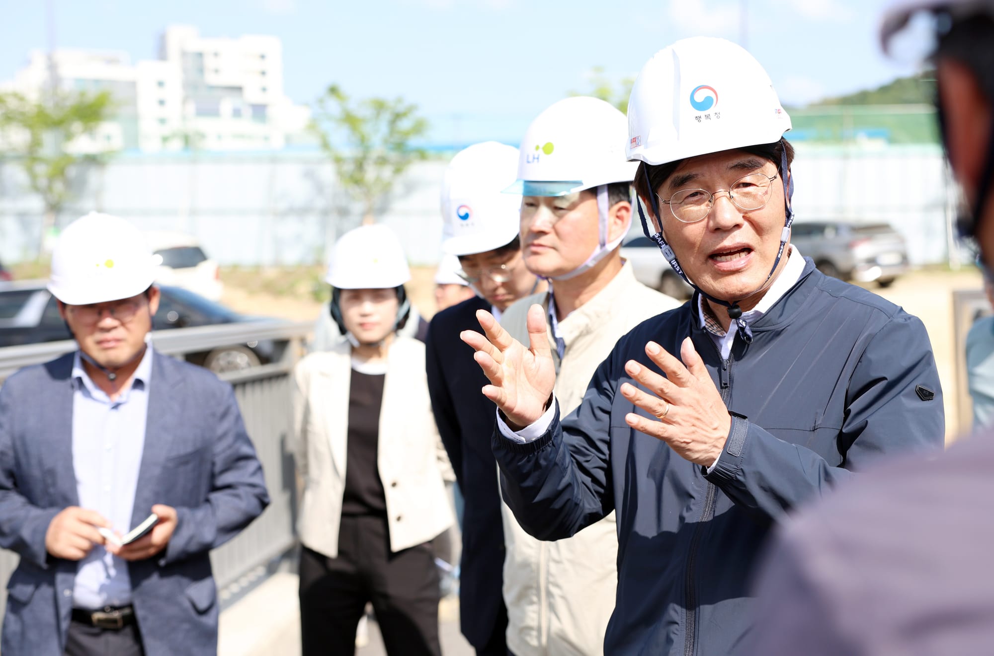 김형렬 행복청장, 우기 대비 기반시설 건설현장 점검