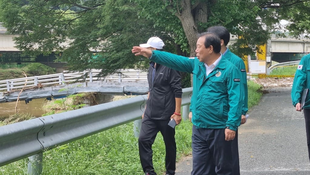최민호 시장, 집중호우 대응 긴급 현장점검