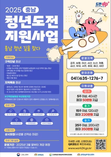 충청남도청년센터, 청년 도전 지원 나선다 맞춤형 프로그램 참여자 모집