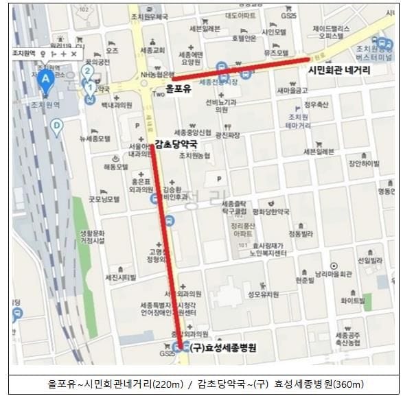 추석 명절기간, 세종시 전통시장 더 편리하게 이용하세요
