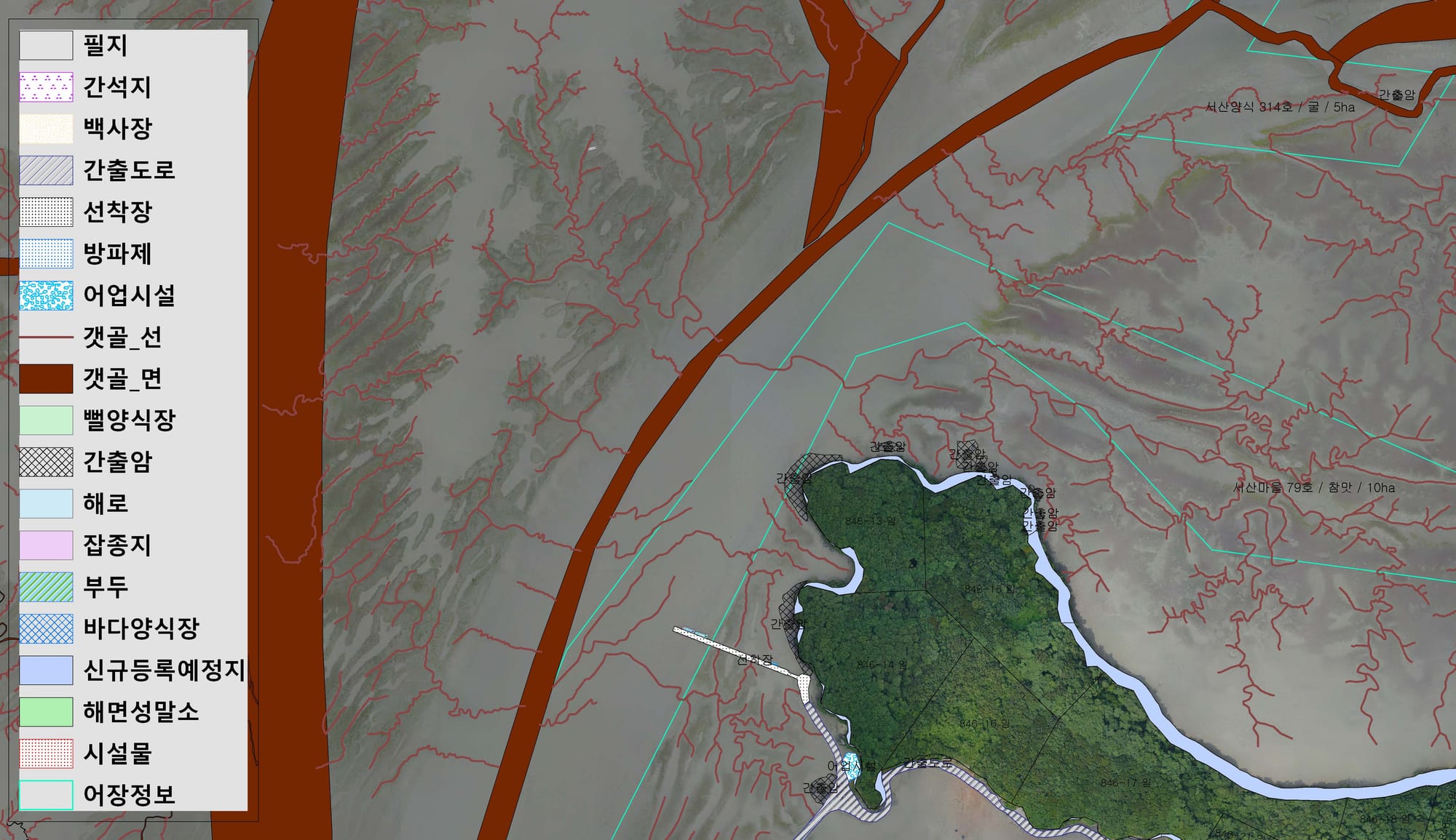 드론이 그린 ‘가로림만 갯벌지도’ 완성