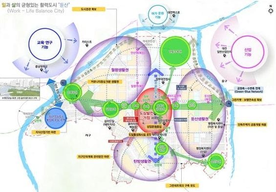 대전시 둔산-송촌지구 노후계획도시정비 기본계획안 주민공람