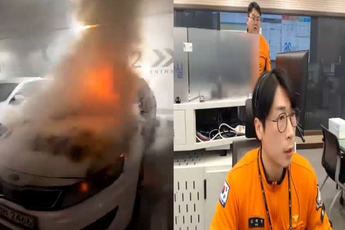 충남소방본부 영상통화로 고층 건물 지하 주차장 불길 잡았다