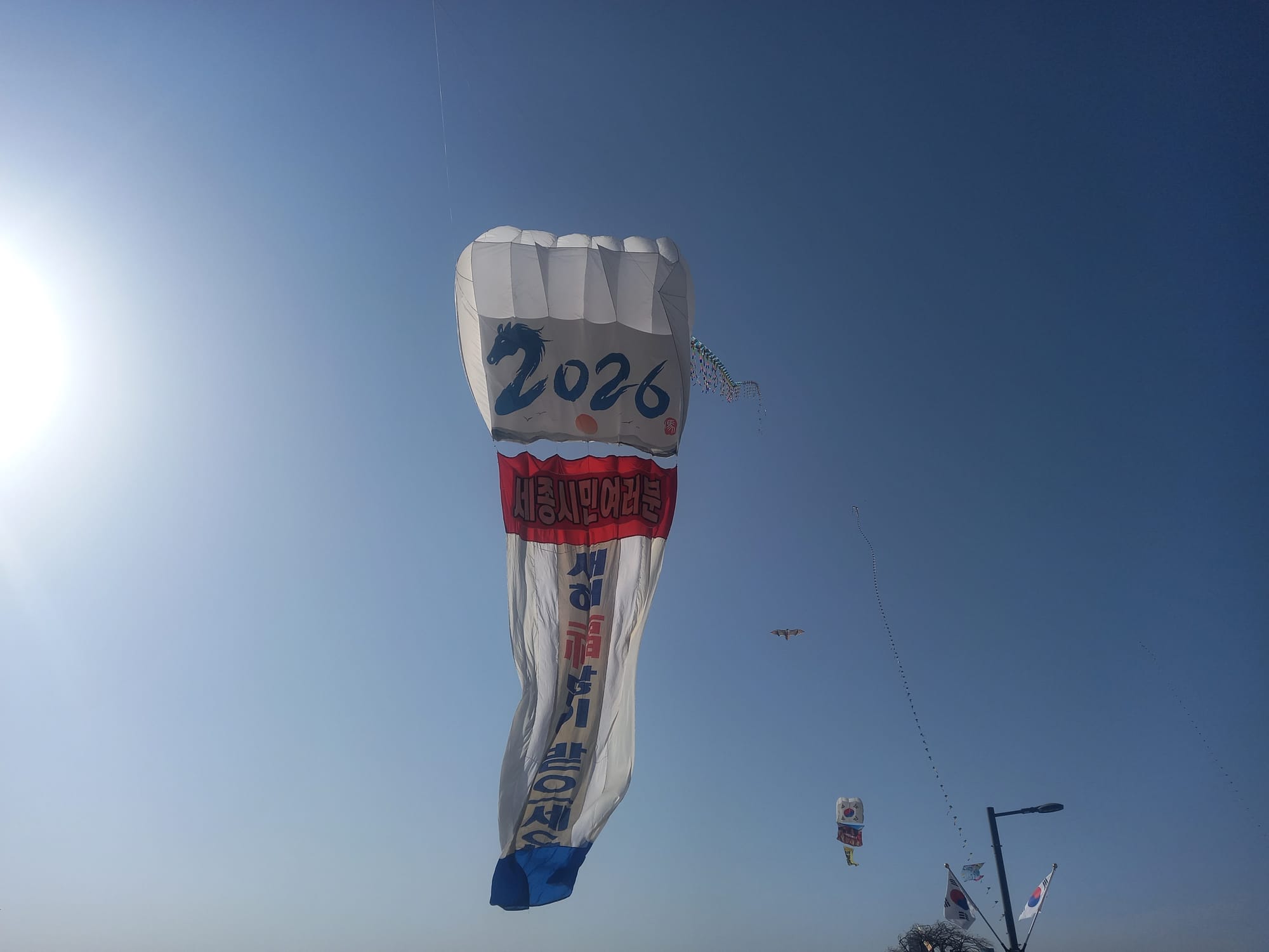 정월대보름 맞이 소원 담은 연 세종시 상공 날아