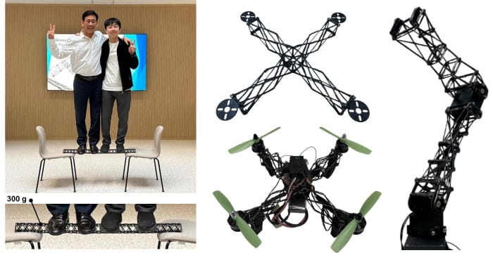 순수 알루미늄 강도에 무게는 100분의 1… 서울공대 기계공학부 안성훈 교수팀, 드론·로봇 팔 등 복잡한 3차원 구조물 구현하는 초경량 복합재 개발