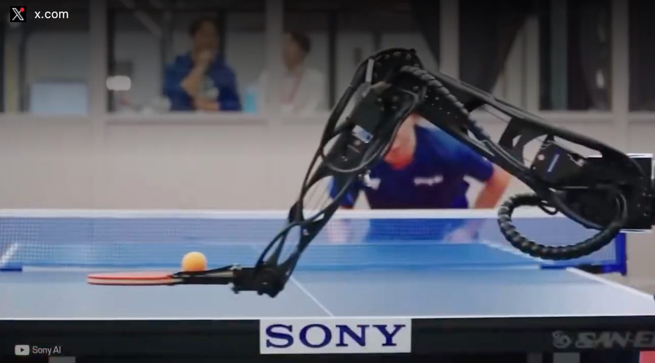 [SNS 화제] AI 탁구 로봇 '에이스', 전문 선수 상대로 5전 3승 거둬
