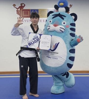 “발차기와 폭풍 질주, 두 청년이 그려낼 감동”... 2027 충청 U대회‘유니스타’위촉