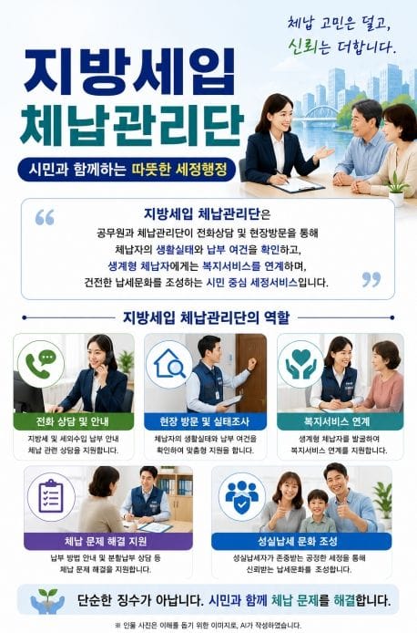 세종시 '맞춤형징수·복지 연계' 지방세입 체납관리단 모집