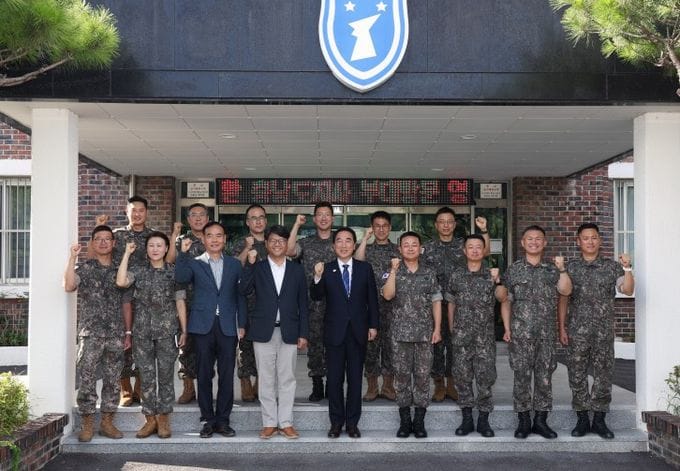 박수현 충남도지사, 육군 제32보병사단 초도방문