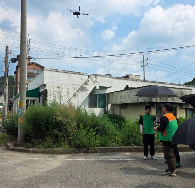세종시, 드론으로 폭염 사각지대 농업인 안전 지킨다