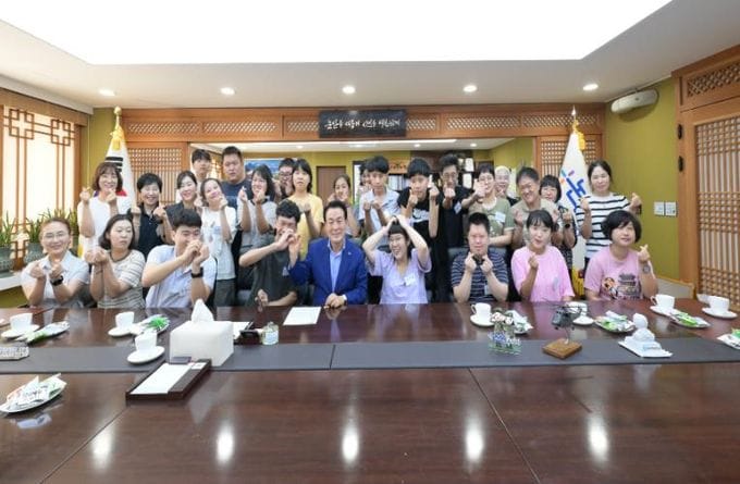 백성현 논산시장, ‘소중한사람들’ 의 일과 자립 응원