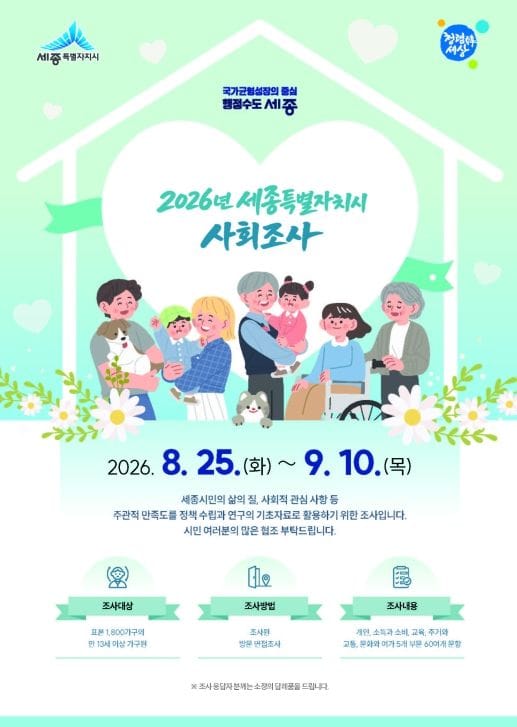 시민 의견이 세종에서의 행복한 삶 위한 토대로
