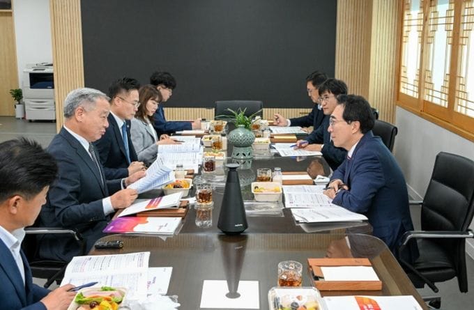 이용우 부여군수, 박수현 충남도지사 방문 조찬 간담회서 지역 핵심 현안 논의
