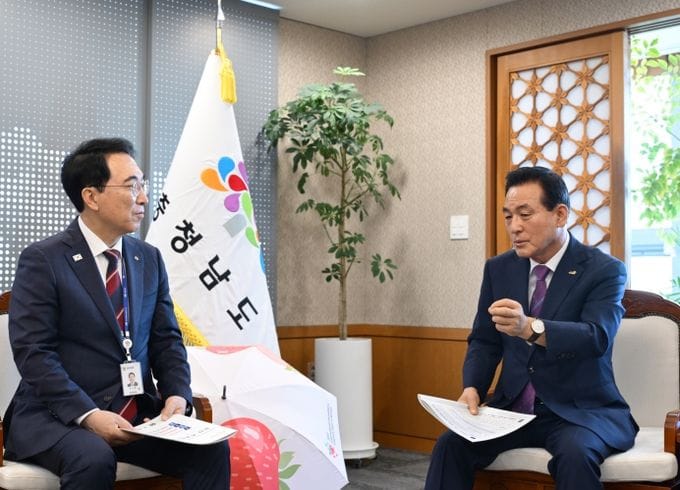 백성현 논산시장, 박수현 충남도지사 만나 주요 현안 협력 요청