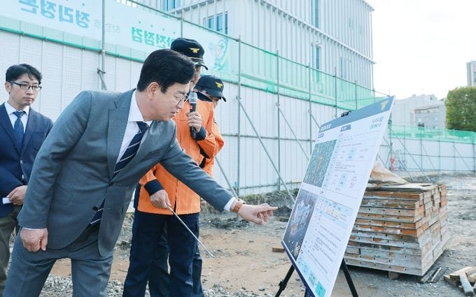 상생공감투어 두 번째, 원도심으로 향했다 중부소방서 건립 현장, 공공도서관 지원 약속