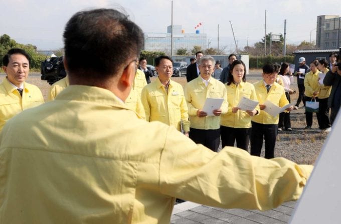 충남도의회 조철기 의장, 소나무재선충병 항공예찰 현장점검