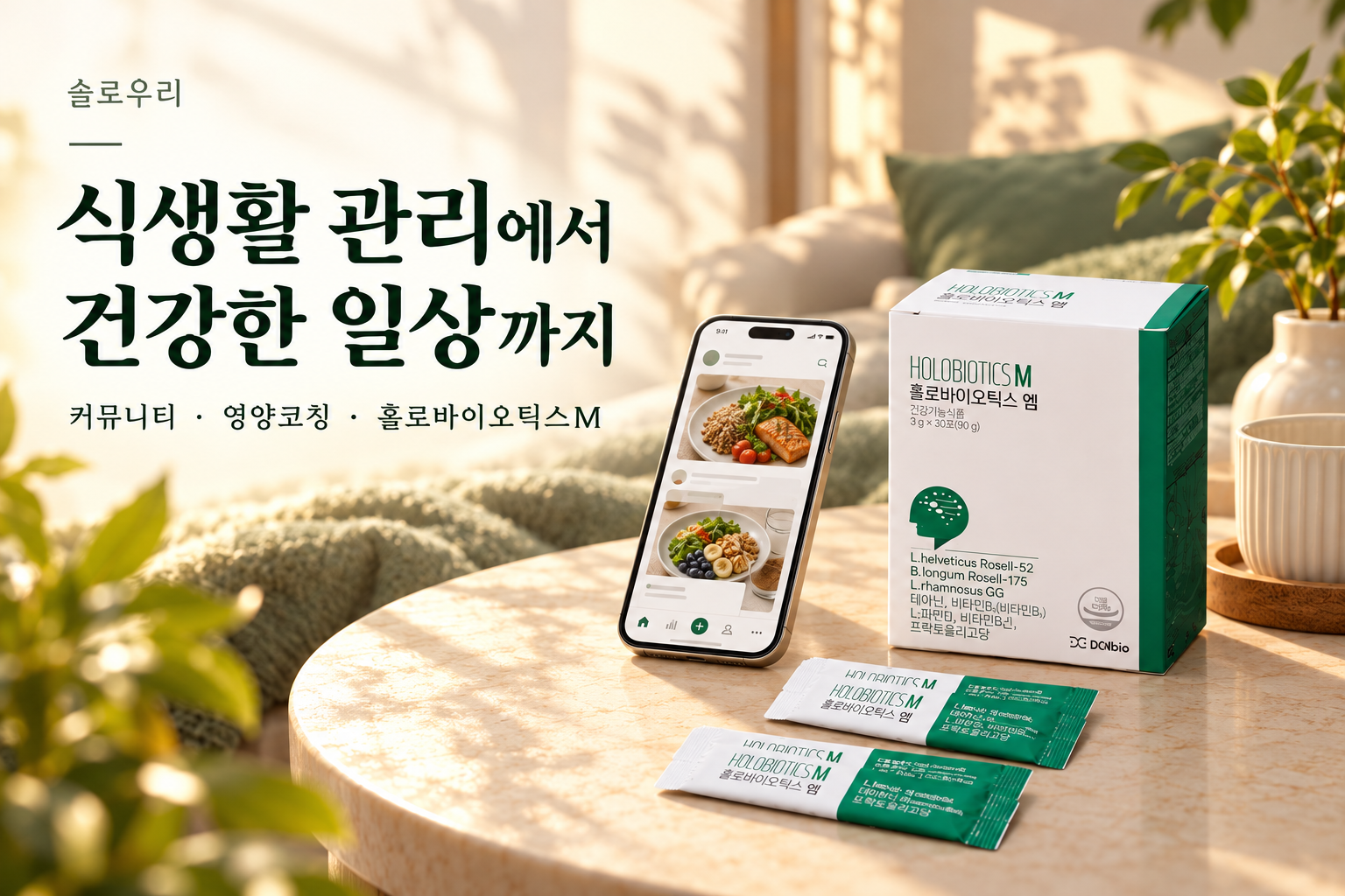 슬로우리, 식생활 관리에서 건강제품 구매까지… 홀로바이오틱스M 판매 계약 체결